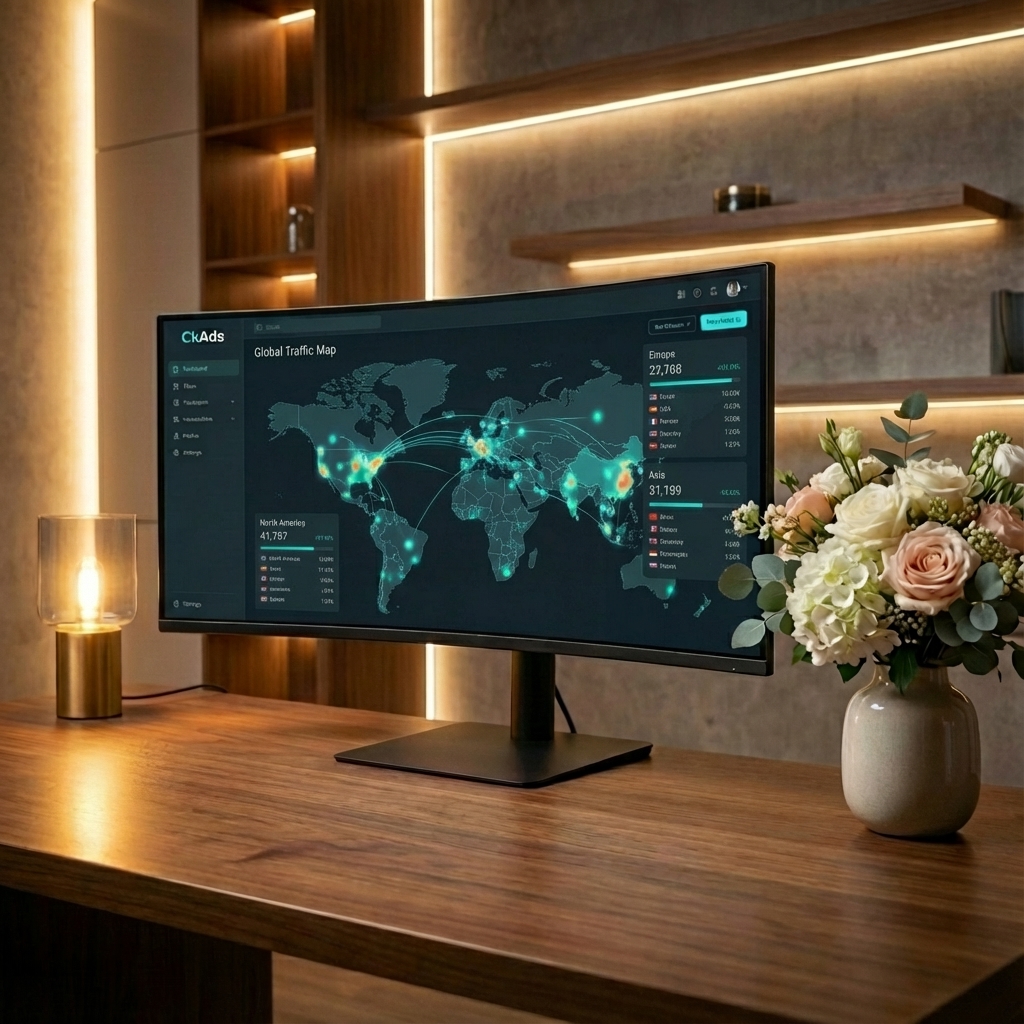 CkAds Global Traffic Map